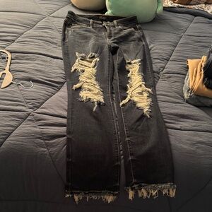 Judy Blue woman’s Straight Fit Jeans dark denim wash